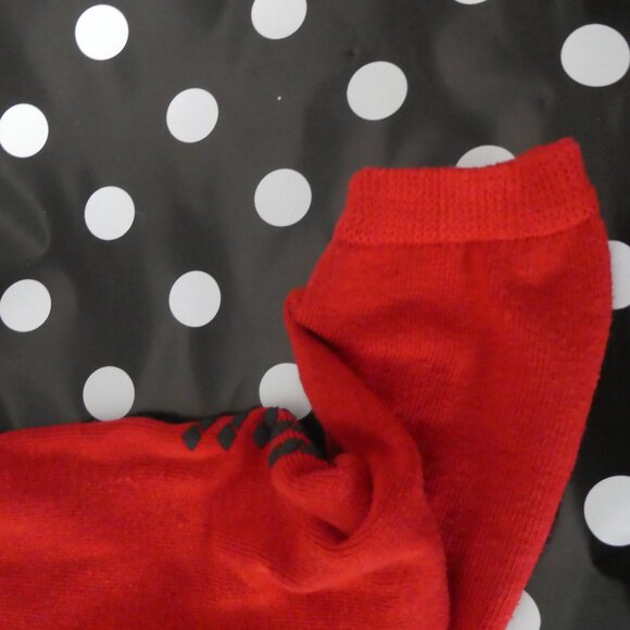 PILLOW PAWS | xxxl - adult | Red Slip Resistant Bariatric Socks - Picture 7 of 11